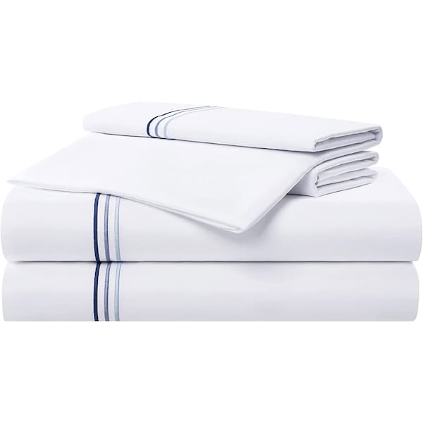 Monarch Brands Aston & Arden Sateen - Full, Blue P-SS-T600-FL-BL - main